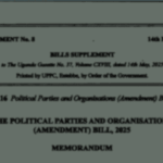 The Political Parties and Organizations (Amendment) Bill, 2025